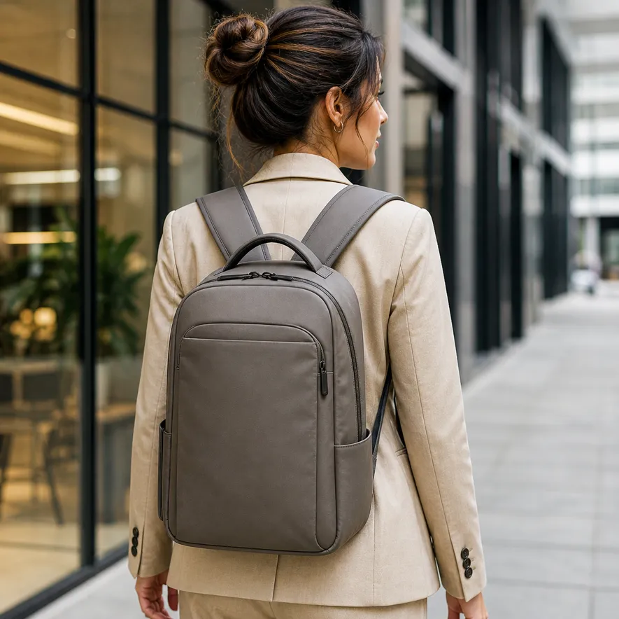 Datorryggsäck för dam med ergonomisk passform och paddat laptopfack