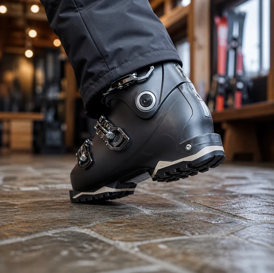 Skidpjäxor med GripWalk-sula för bättre grepp och gångkomfort utanför backen