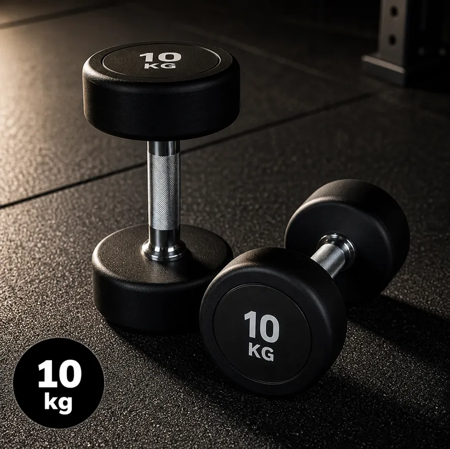 Hantlar 10 kg för styrketräning i gym eller hemmagym