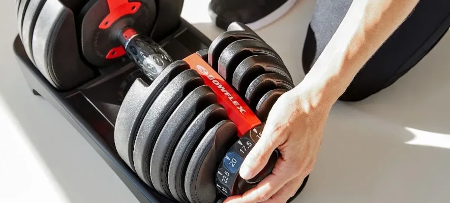 Bowflex ställbara hantel